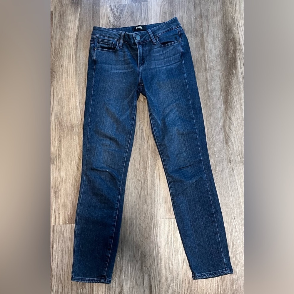 Paige Verdugo Crop Dark Wash Jeans Size 25